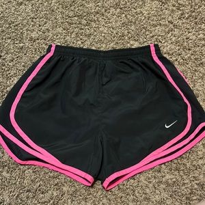 Nike black with pink binding shorts